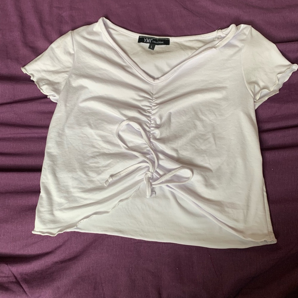 large white shirt